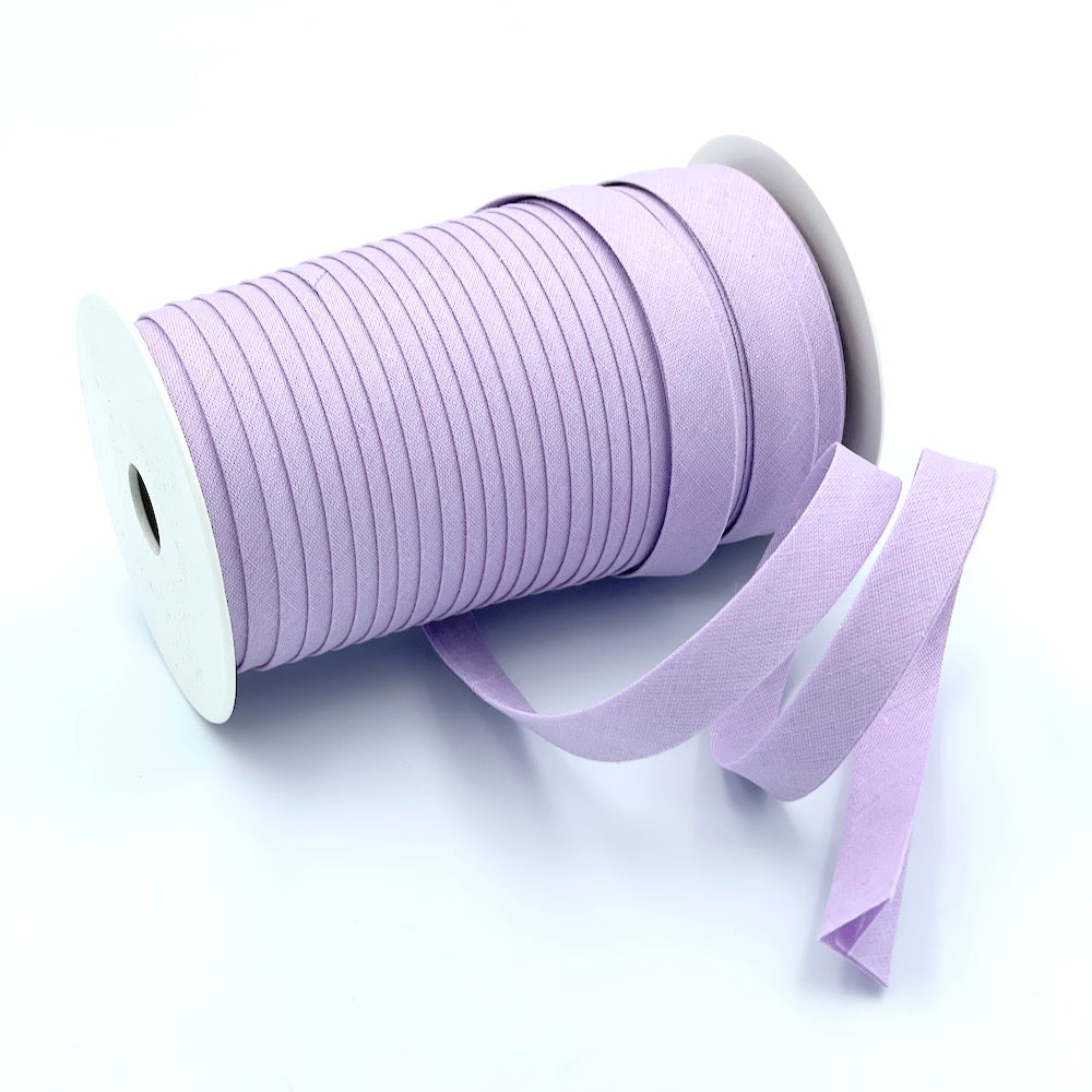 5m Roll of Plain 12mm Double Fold Bias Binding