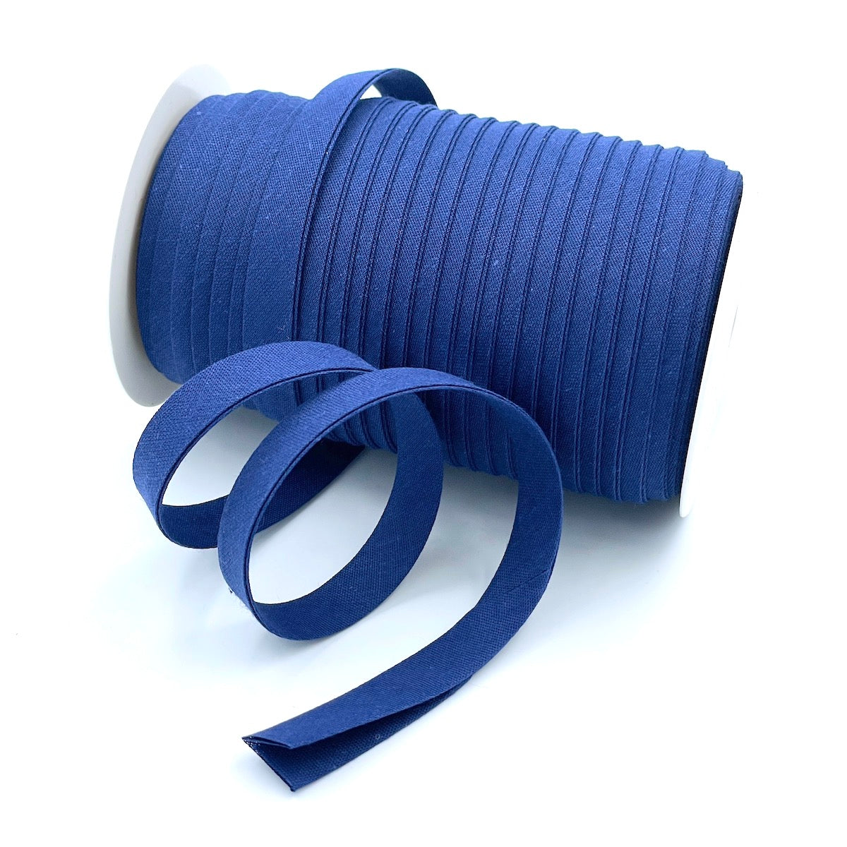 25m Reel of Plain 12mm Double Fold Bias Binding