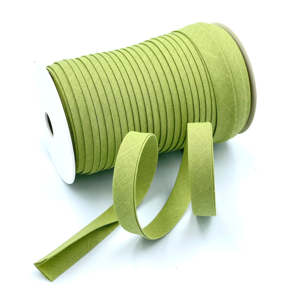 25m Reel of Plain 12mm Double Fold Bias Binding