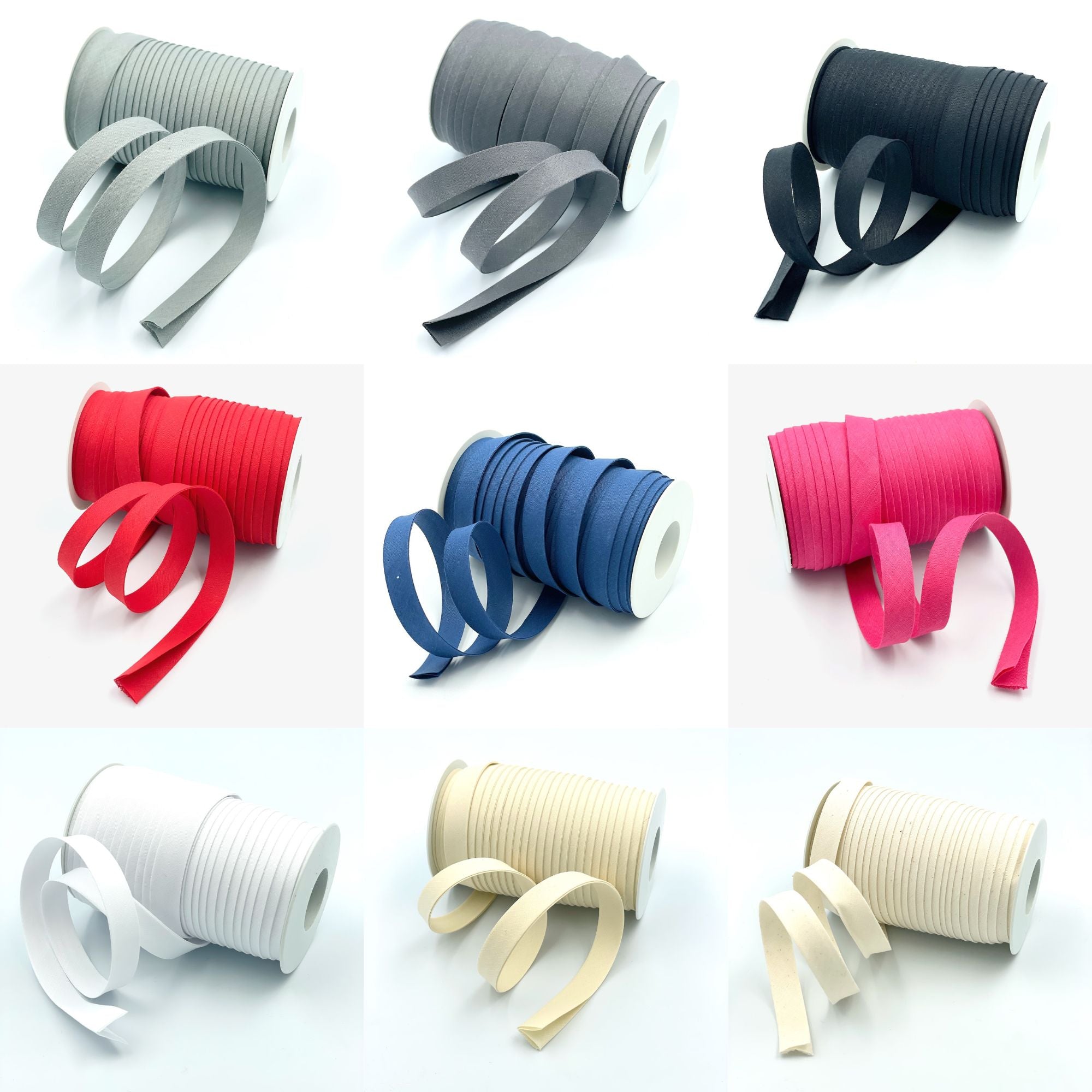 25m Reel of 15mm Double Fold Bias Binding