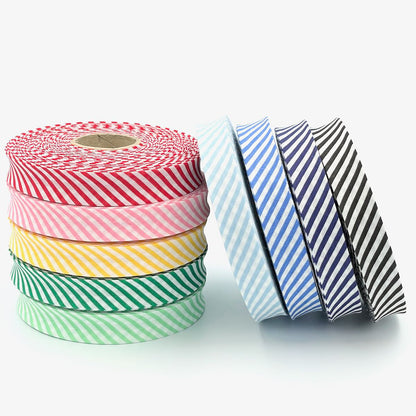 25m Reel of 18mm Stripe Bias Binding