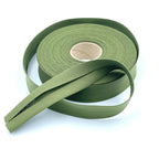 25m Reel of 25mm Wide Organic Cotton Bias Binding