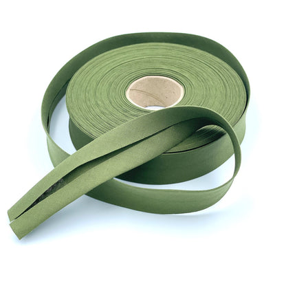 25mm Wide GOTS Organic Cotton Bias Binding Tape