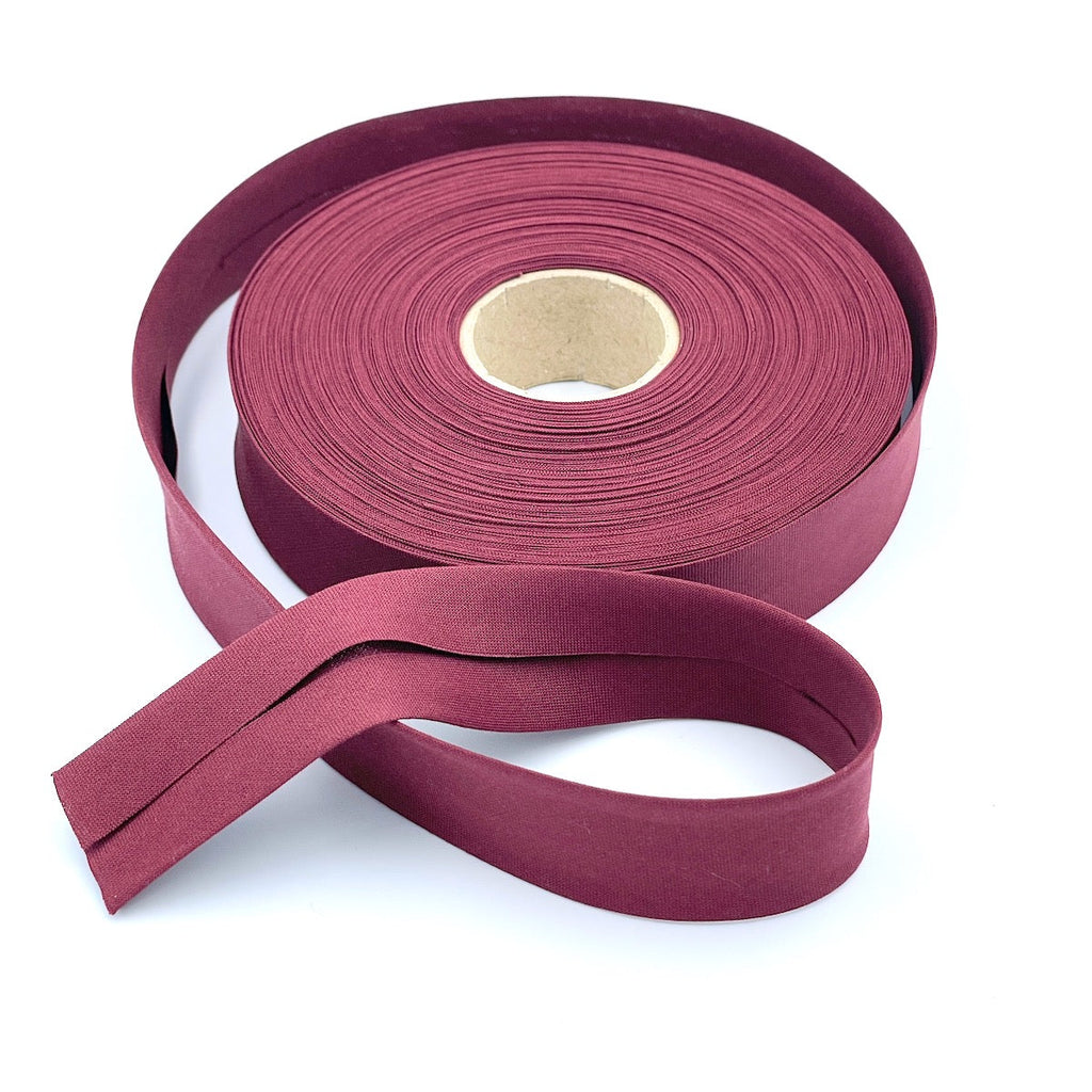 25m Reel of 25mm Wide Organic Cotton Bias Binding