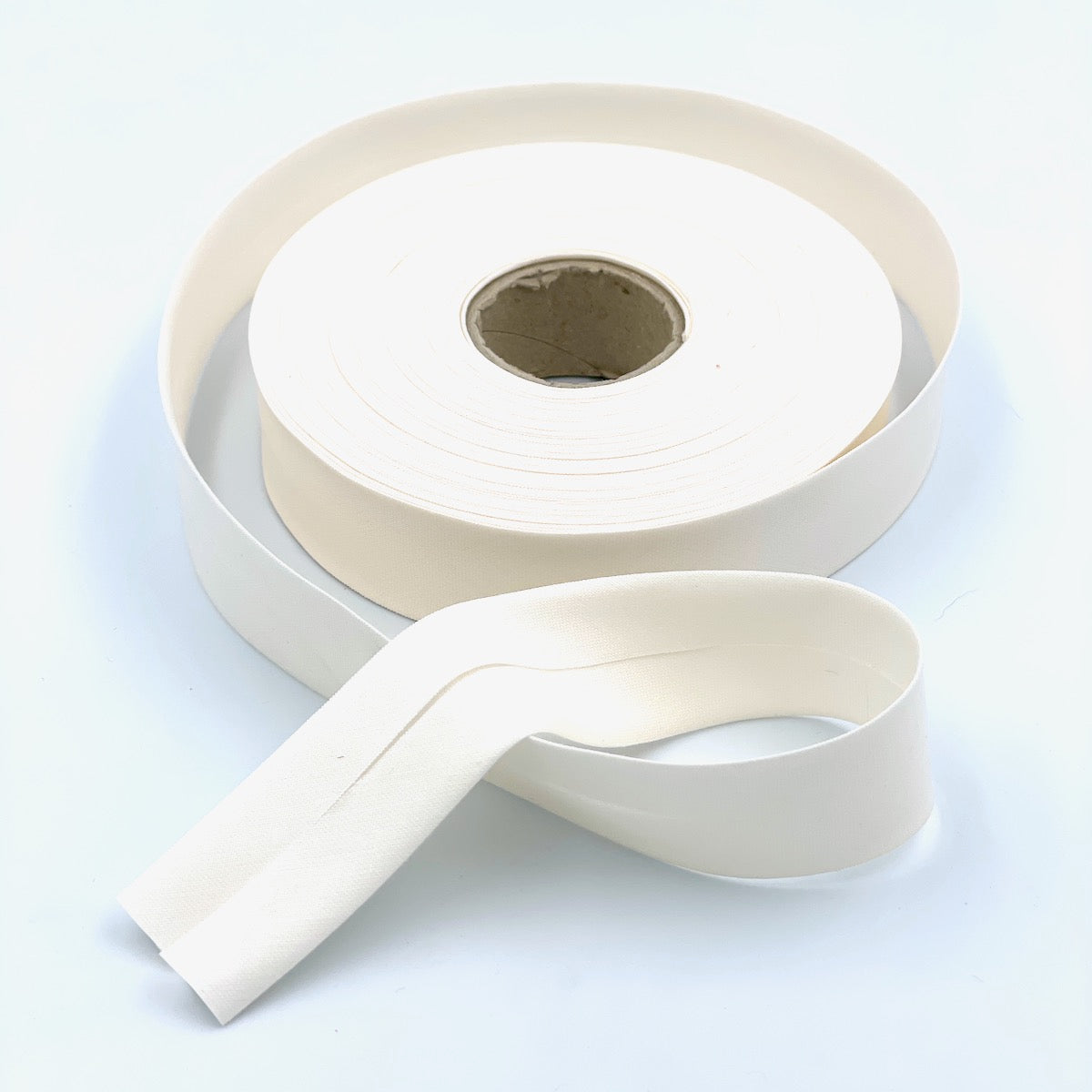25m Reel of 25mm Wide Organic Cotton Bias Binding