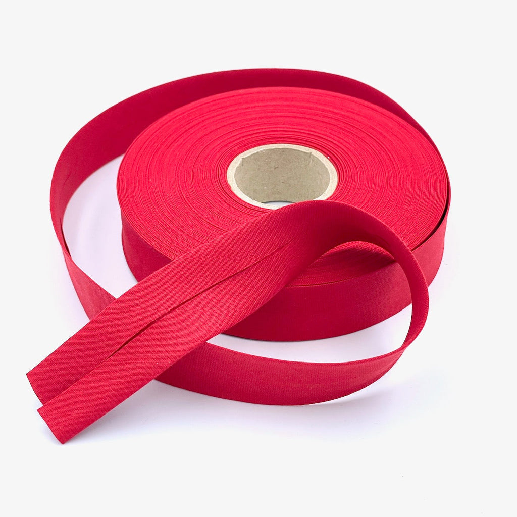 25m Reel of 25mm Wide Organic Cotton Bias Binding
