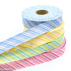 25m Reel of 25mm Tonal Stripe Bias Binding