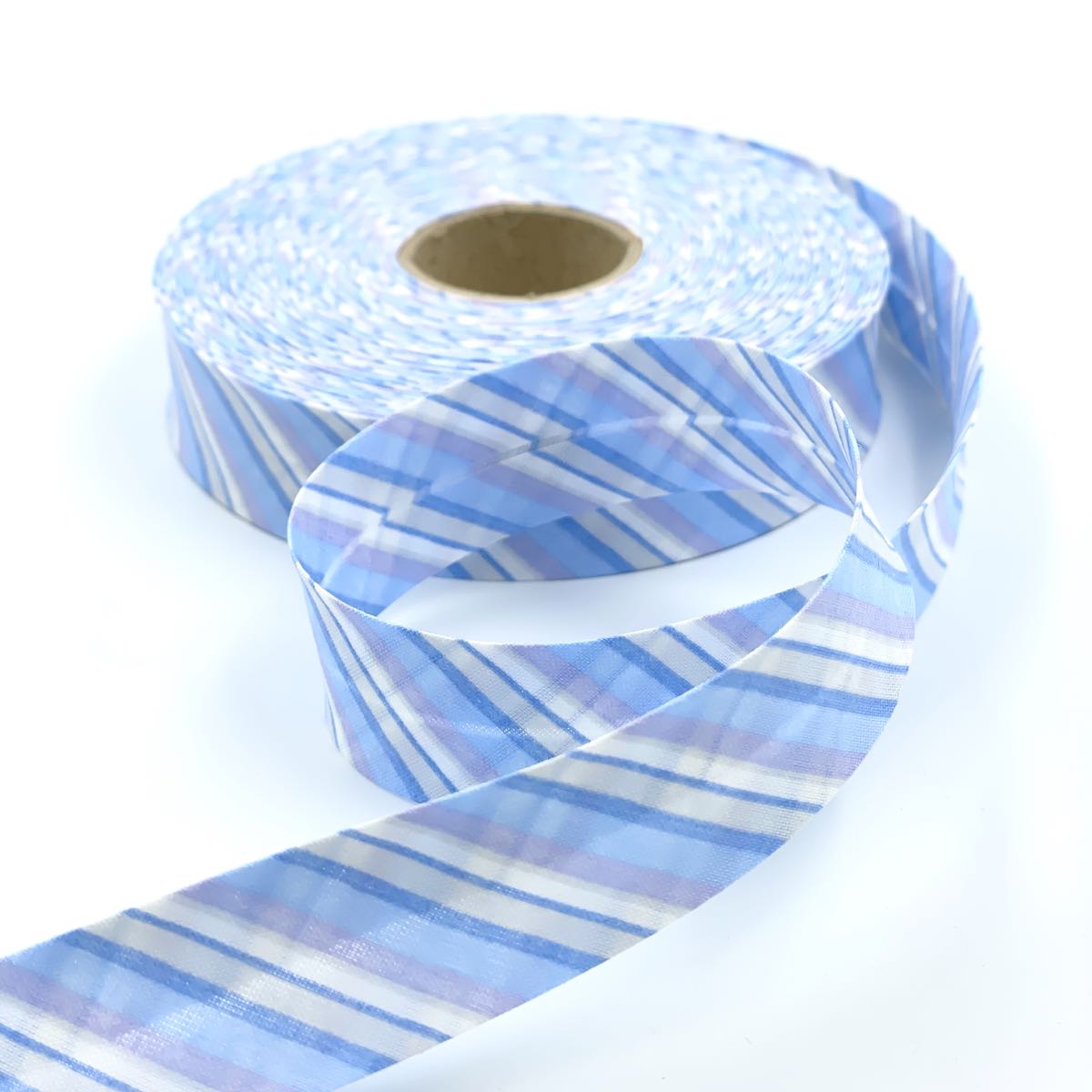 25m Reel of 25mm Tonal Stripe Bias Binding