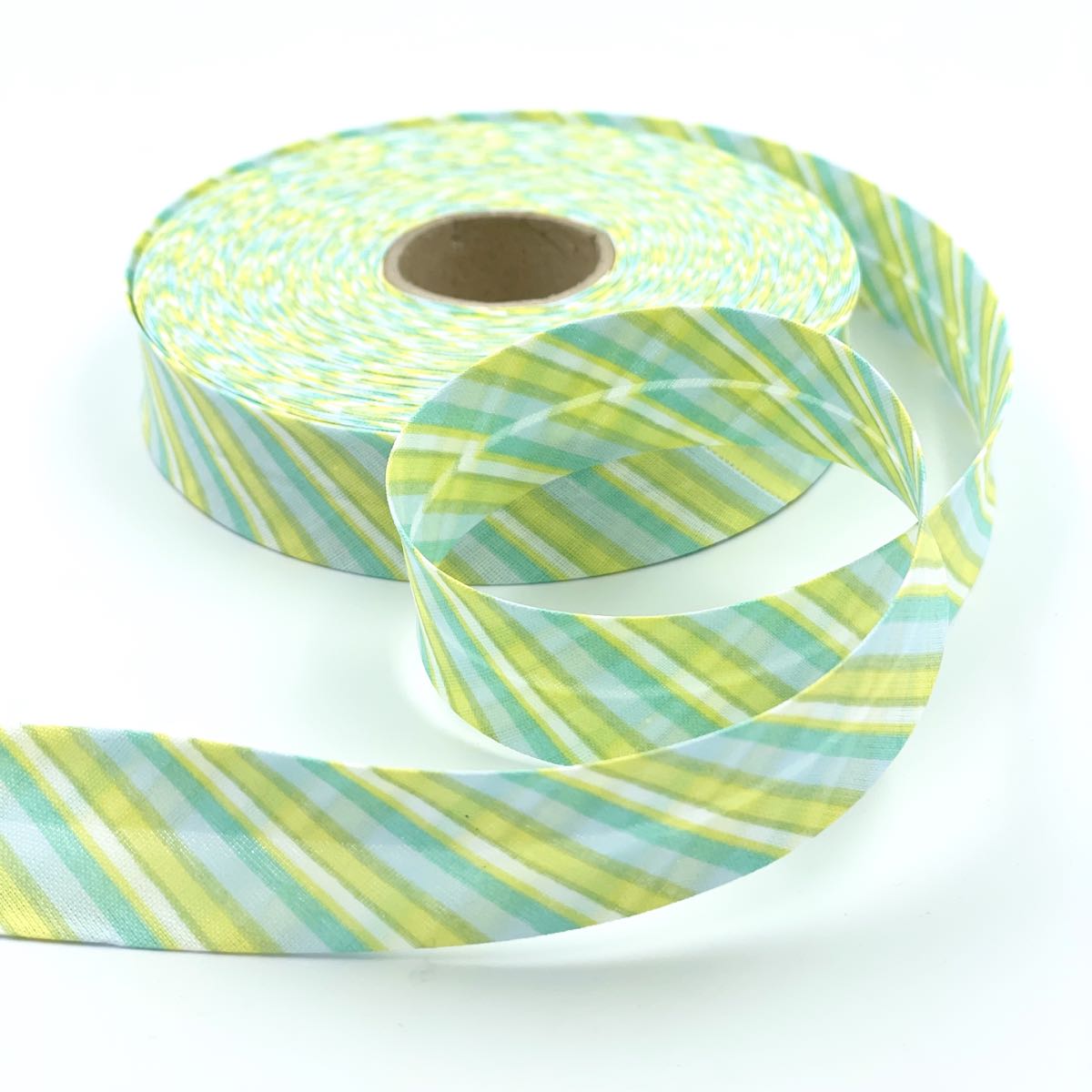 25m Reel of 25mm Tonal Stripe Bias Binding