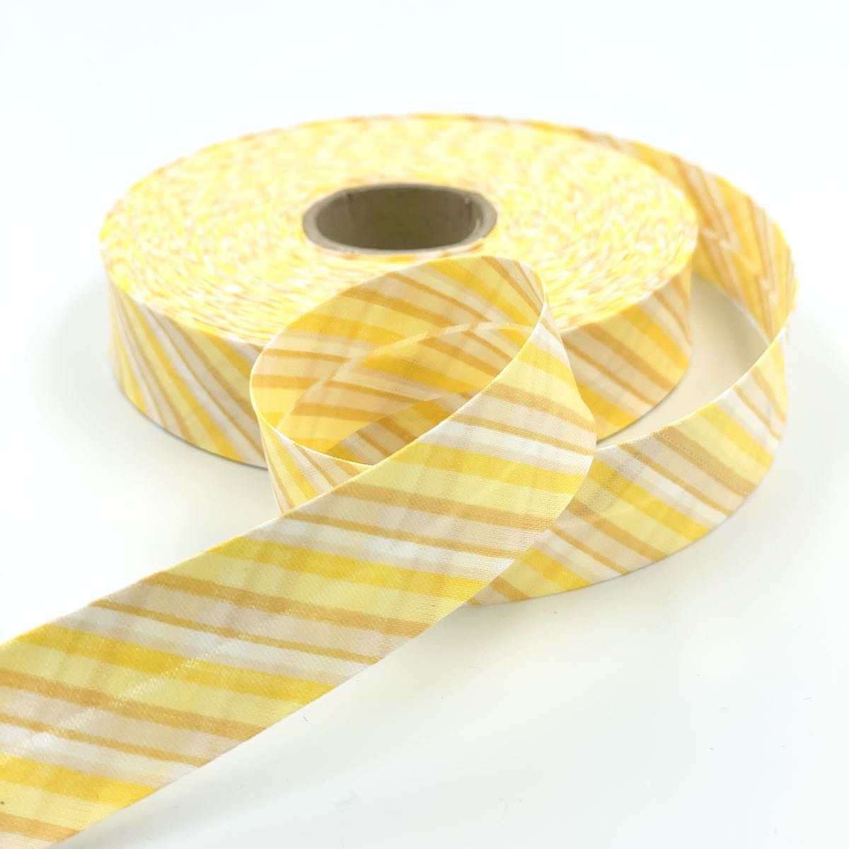 25m Reel of 25mm Tonal Stripe Bias Binding
