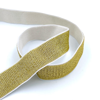 25mm Metallic Elastic with Soft Back