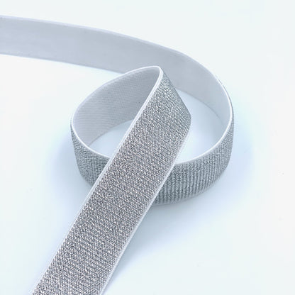 25mm Metallic Elastic with Soft Back