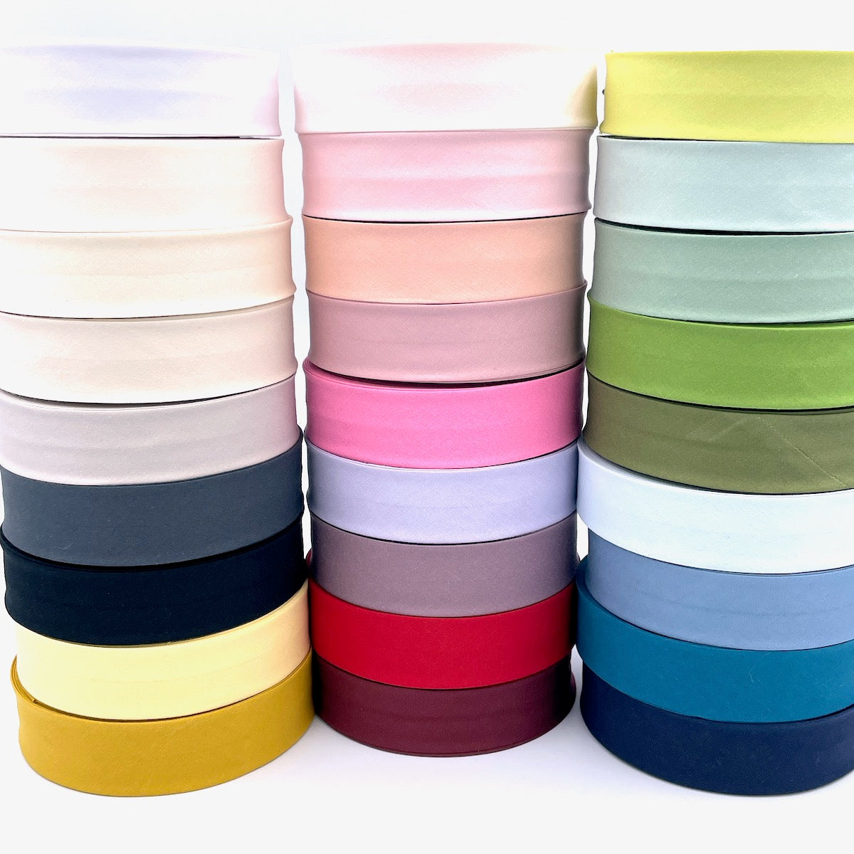 30mm Wide GOTS Organic Cotton Bias Binding Tape