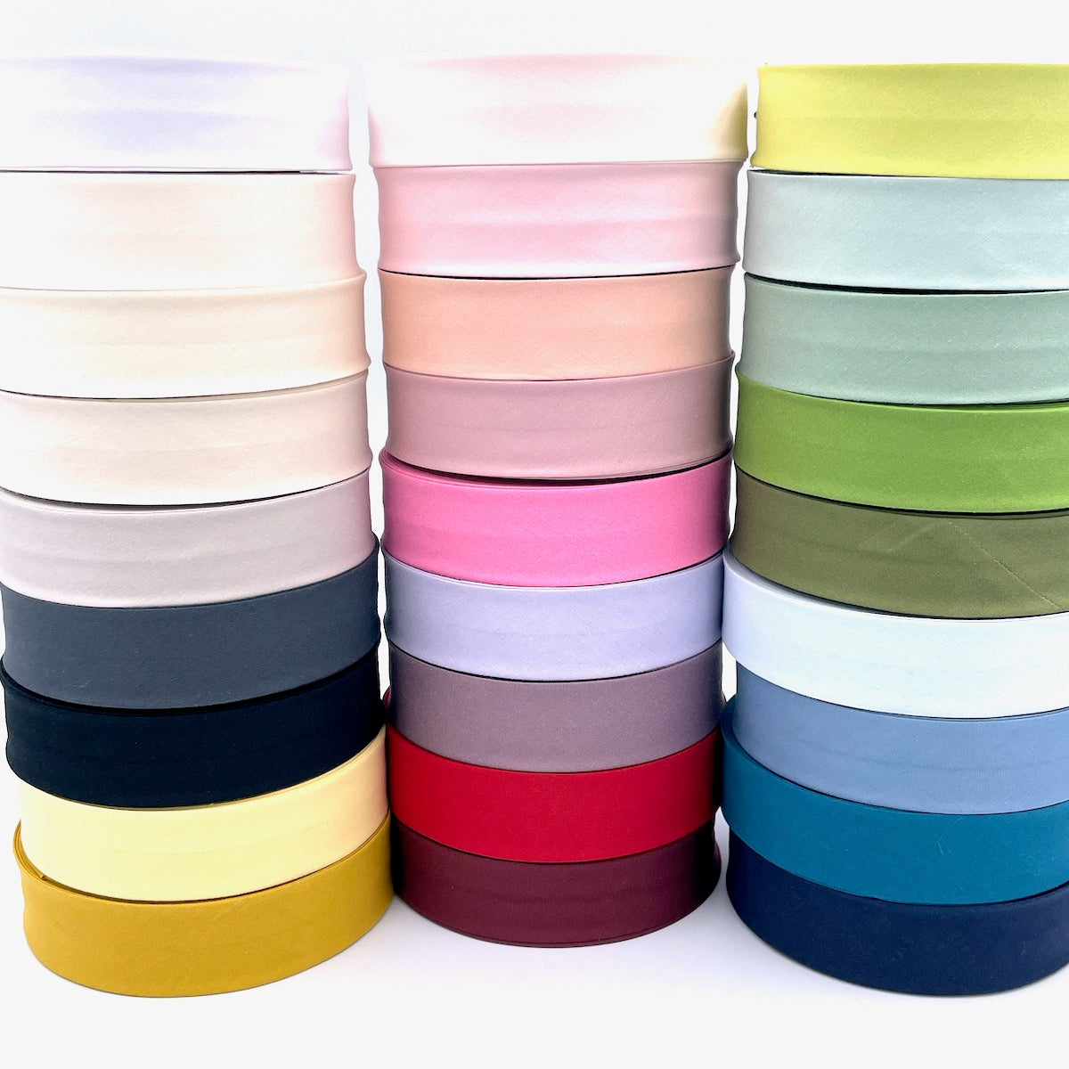 25m Reel of 30mm Wide Organic Cotton Bias Binding