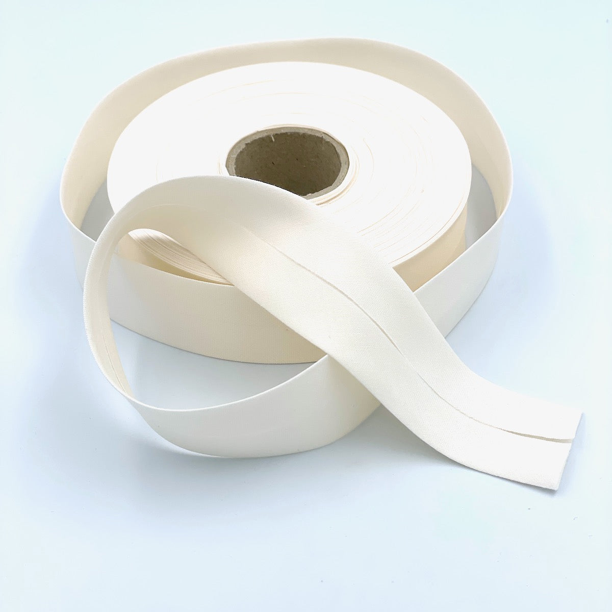 30mm Wide GOTS Organic Cotton Bias Binding Tape