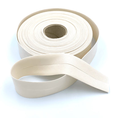 30mm Wide GOTS Organic Cotton Bias Binding Tape