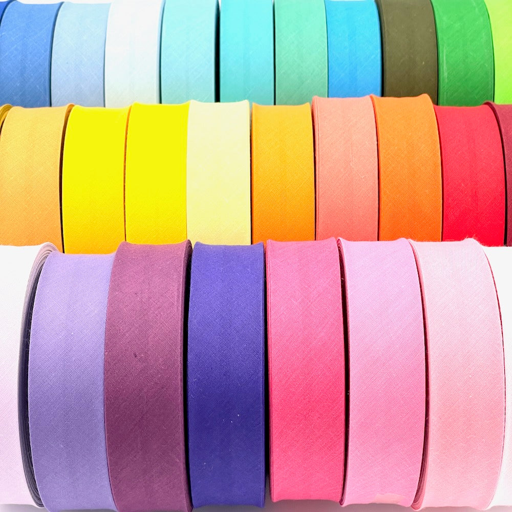 25m Reel of Plain 30mm Bias Binding Tape