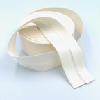 5m Roll of 40mm Wide Organic Cotton Bias Binding
