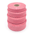 25m Reel of 40mm Gingham Bias Binding