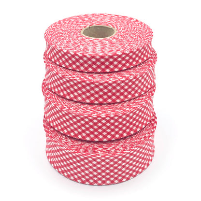 40mm Gingham Bias Binding