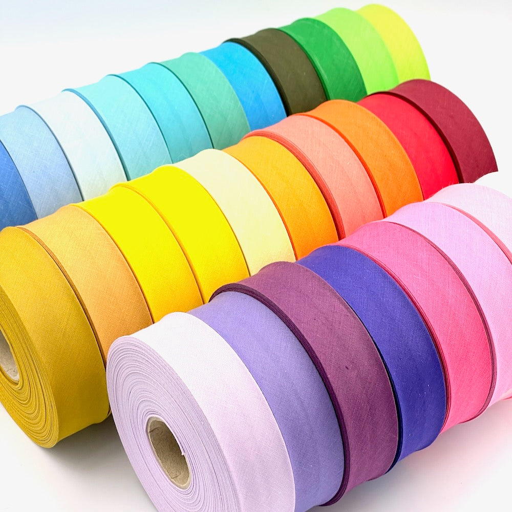 25m Reel of Plain 50mm Bias Binding Tape
