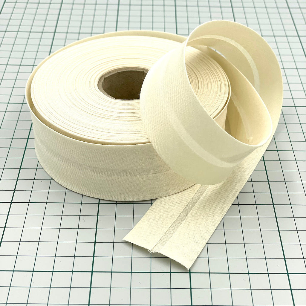 25m Reel of Plain 50mm Bias Binding Tape