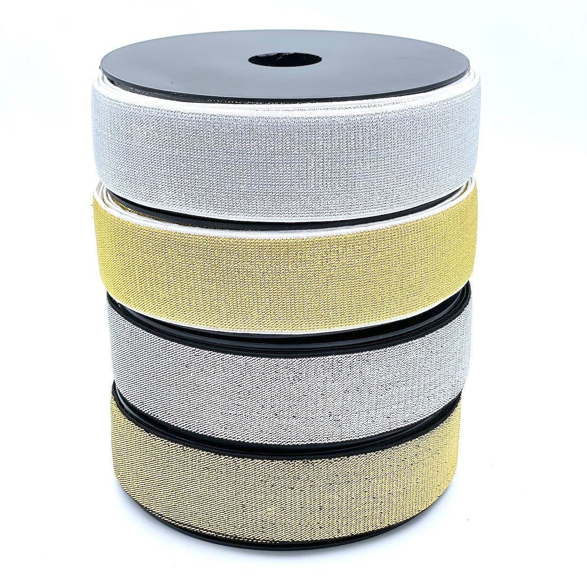 40mm Metallic Elastic with Soft Back