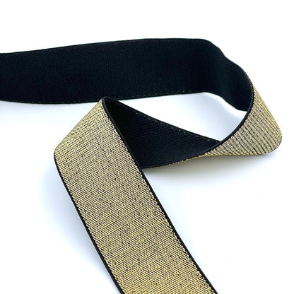 40mm Metallic Elastic with Soft Back