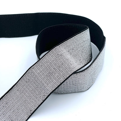 40mm Metallic Elastic with Soft Back