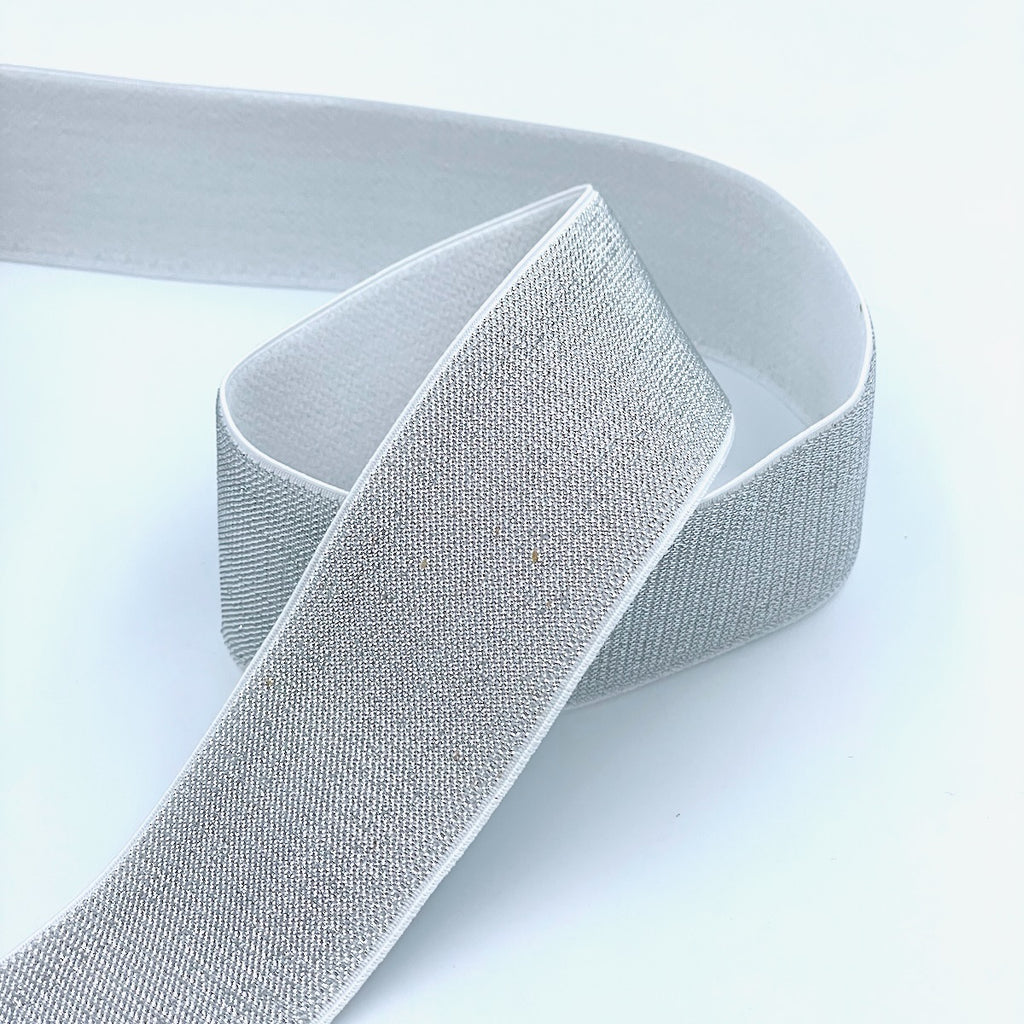 40mm Metallic Elastic with Soft Back