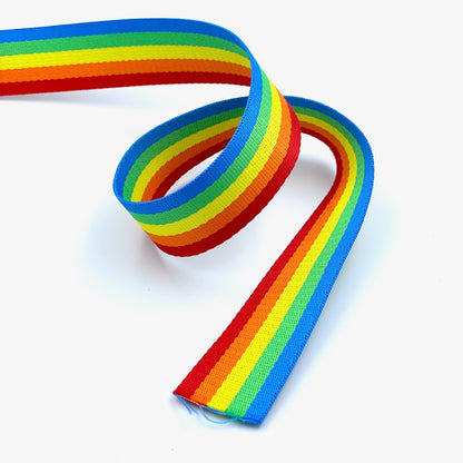 40mm Wide Rainbow Webbing Seatbelt Tape