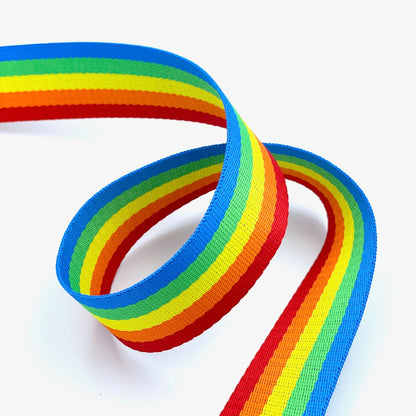 40mm Wide Rainbow Webbing Seatbelt Tape