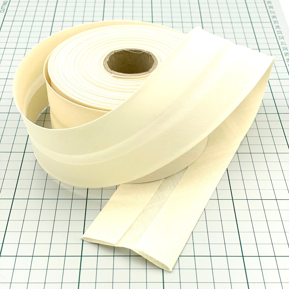 Plain 60mm Extra Wide Bias Binding Tape (Per Metre - Continuous)