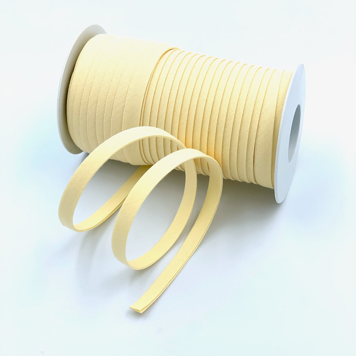 25m Reel of Plain 9mm Double Fold Bias Binding