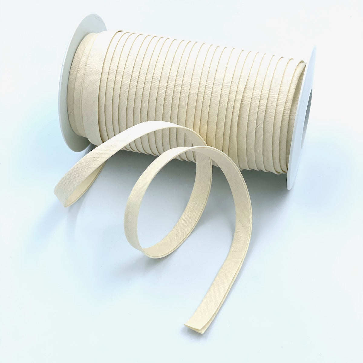 Plain 9mm Double Fold Bias Binding (25m Reel)