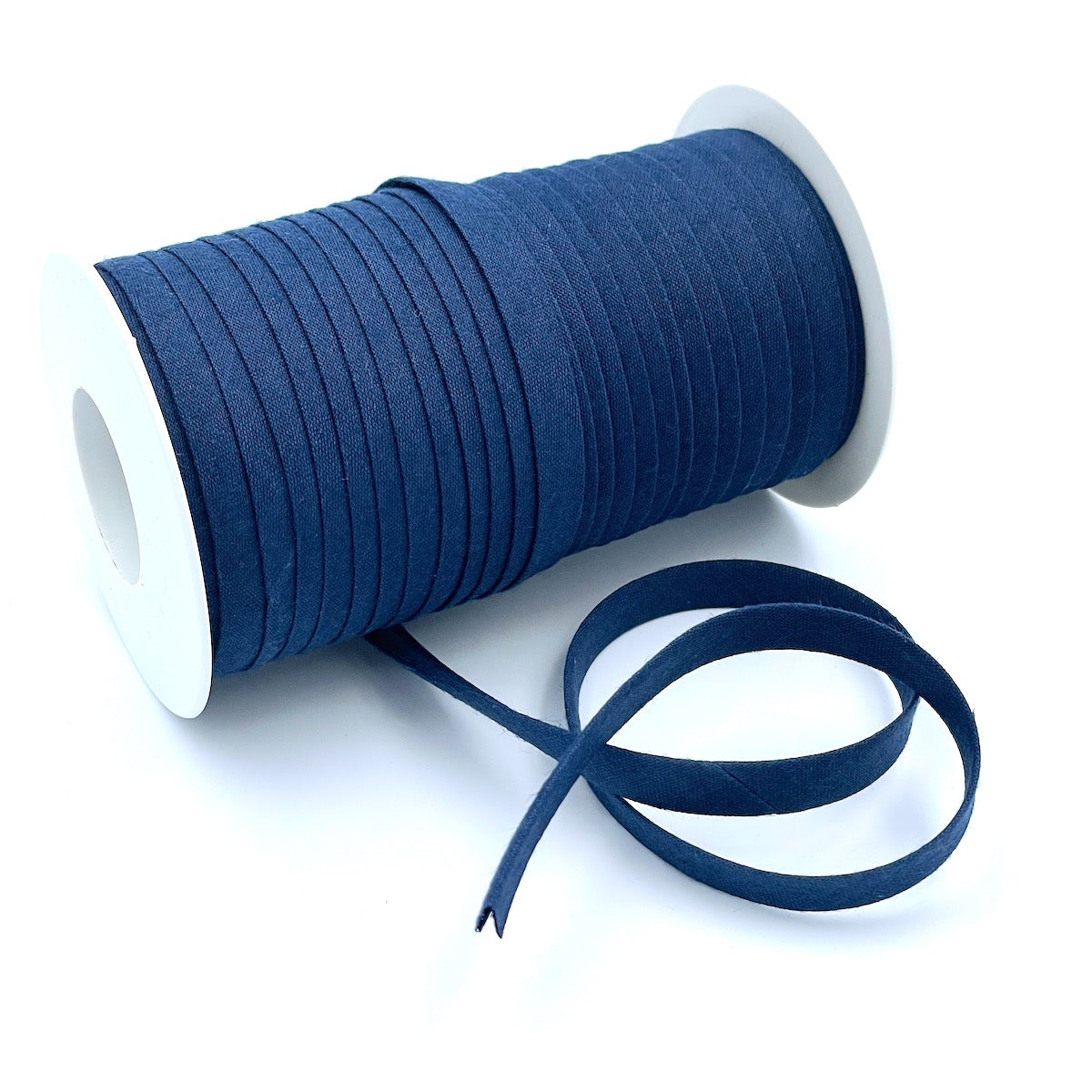 Plain 9mm Double Fold Bias Binding (25m Reel)