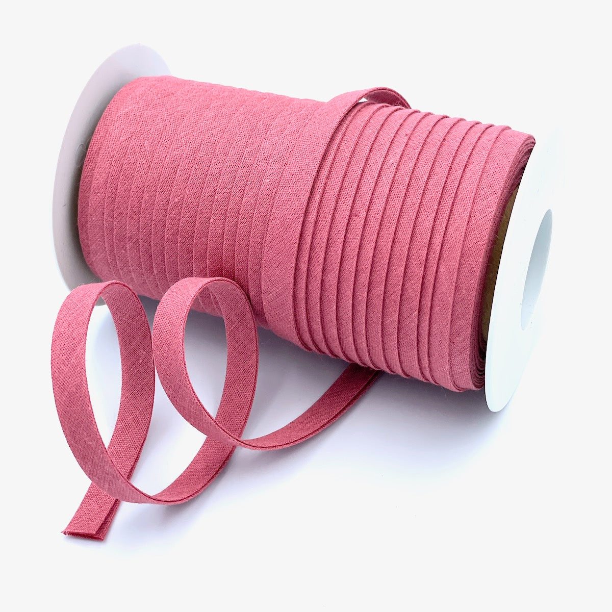 Plain 9mm Double Fold Bias Binding (25m Reel)