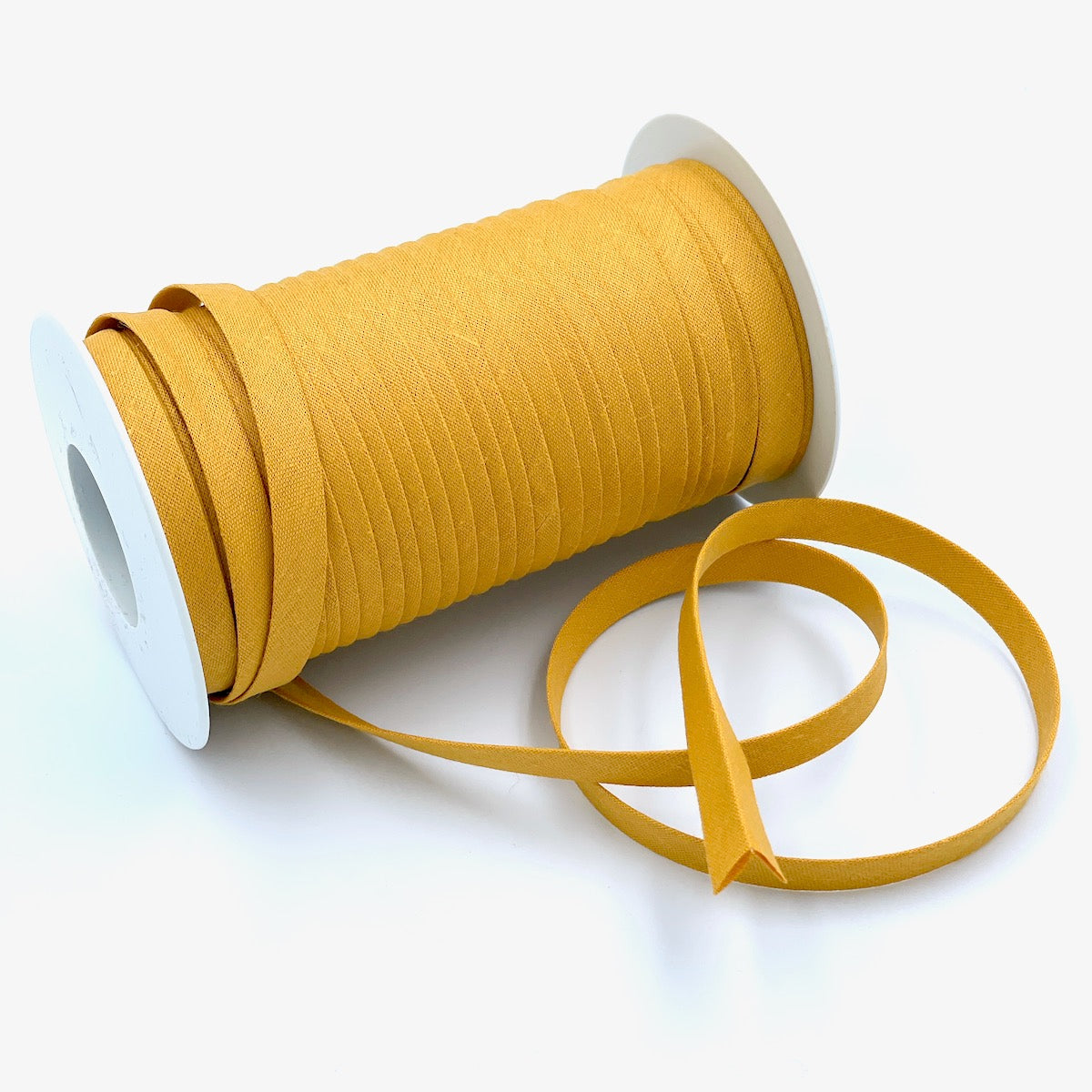 Plain 9mm Double Fold Bias Binding (25m Reel)