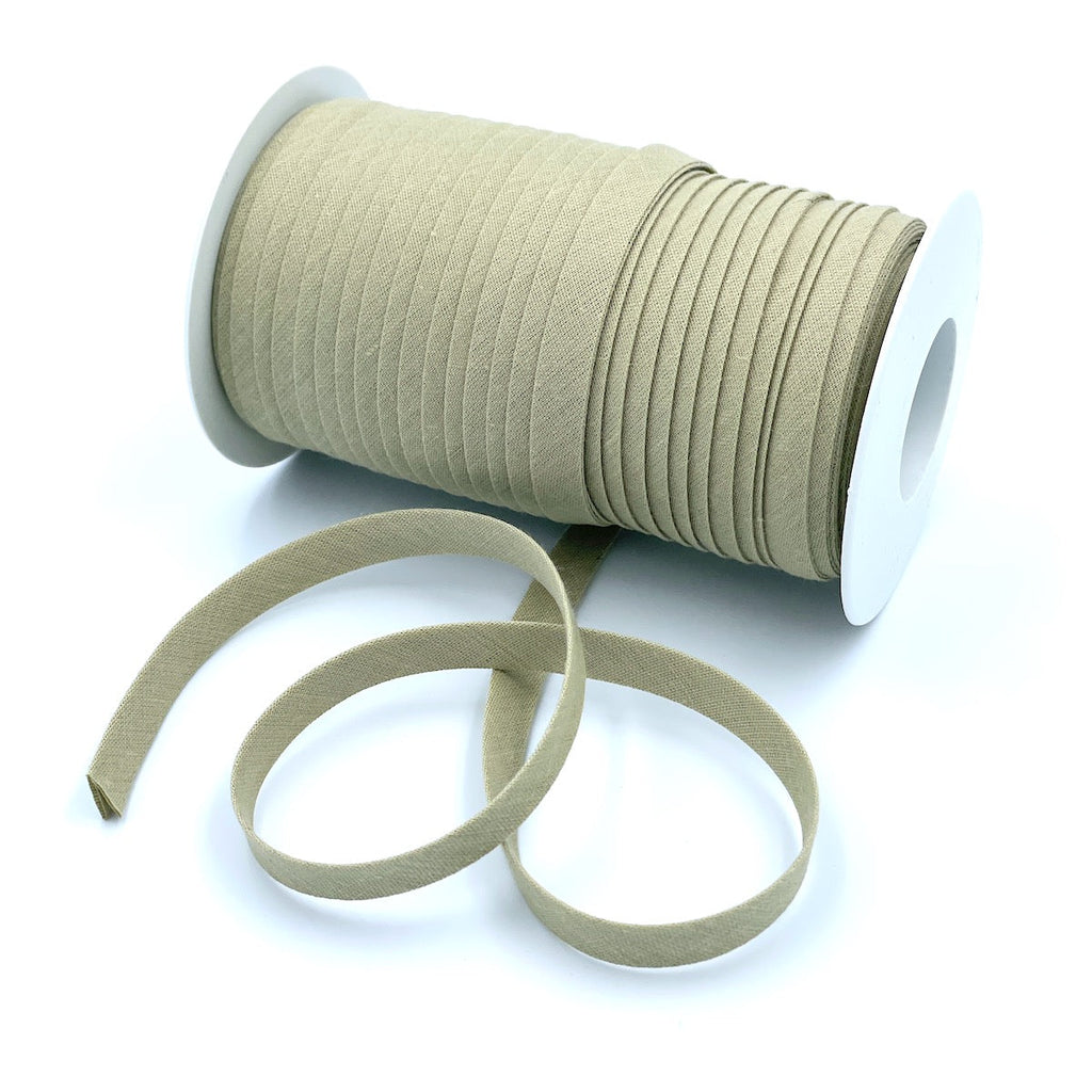 25m Reel of Plain 9mm Double Fold Bias Binding