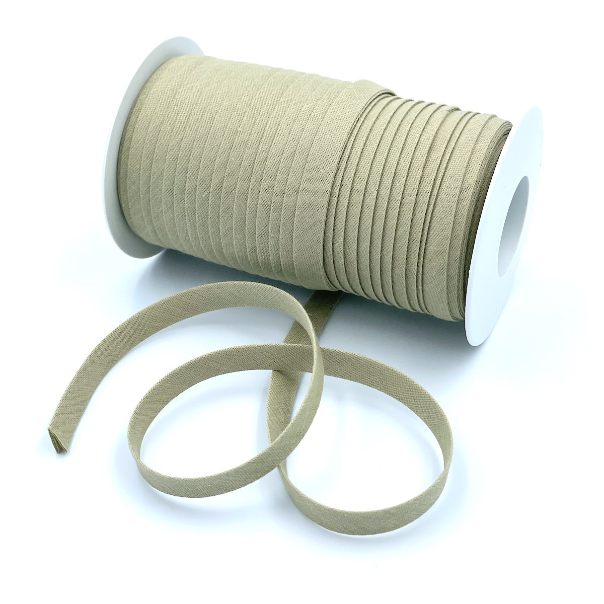 Plain 9mm Double Fold Bias Binding (25m Reel)