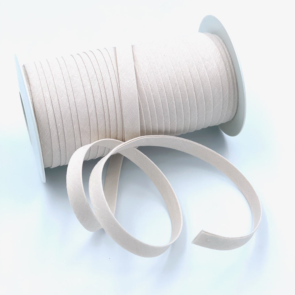25m Reel of Plain 9mm Double Fold Bias Binding