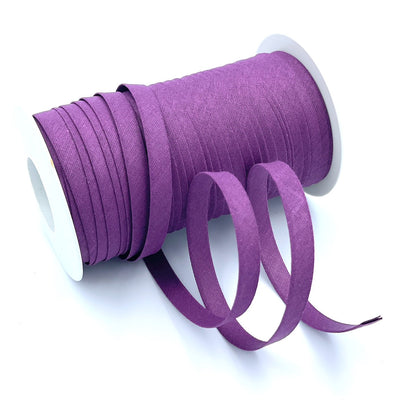 Plain 9mm Double Fold Bias Binding (25m Reel)