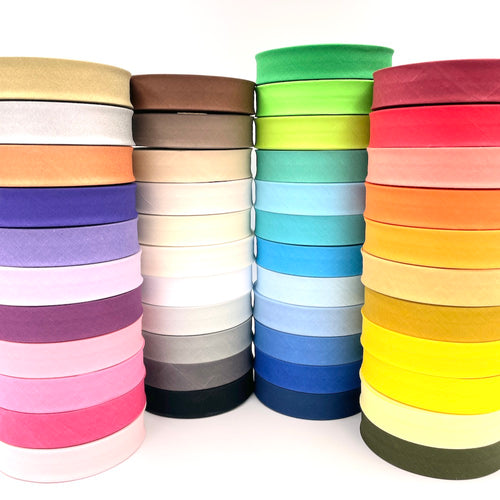 25m Reel of Plain 25mm Bias Binding Tape