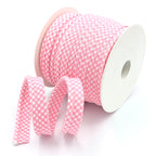 25m Reel of Large Gingham Piping Bias Binding