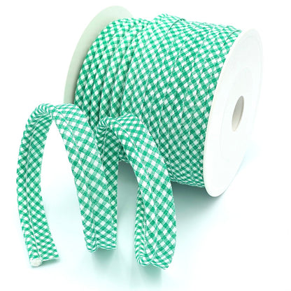 Large Gingham Piping Bias Binding