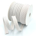 25m Reel of Large Gingham Piping Bias Binding