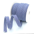 25m Reel of Large Gingham Piping Bias Binding