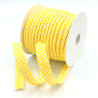 25m Reel of Large Gingham Piping Bias Binding