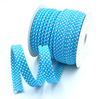 5m Roll of Large Polka Dot Piping Bias Binding