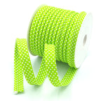 5m Roll of Large Polka Dot Piping Bias Binding